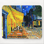 Cafe Terrace, famous painting by Vincent van Gogh Mouse Pad<br><div class="desc">Cafe Terrace,  famous painting by Vincent van Gogh</div>