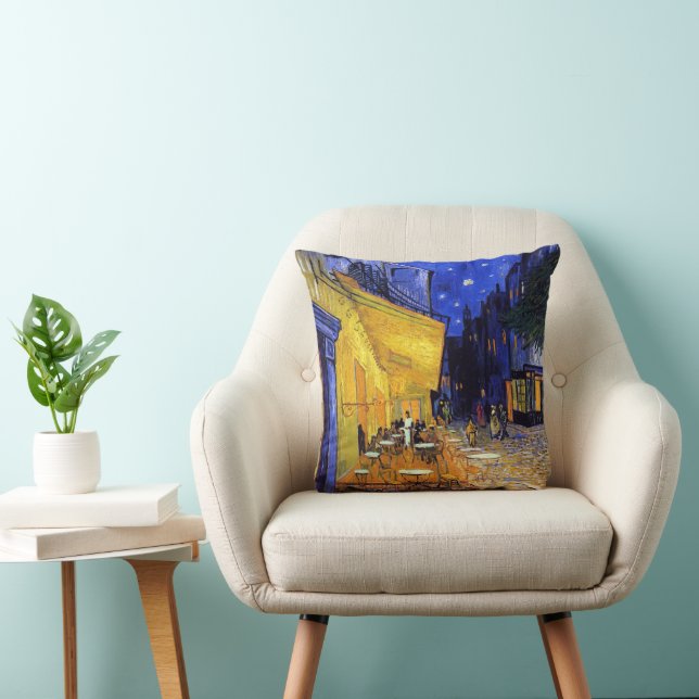 Cafe Terrace Night France Vincent van Gogh Cushion (Chair)