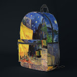 Cafe Terrace on Place du Forum by Vincent van Gogh Printed Backpack<br><div class="desc">Cafe Terrace on Place du Forum by Vincent van Gogh</div>