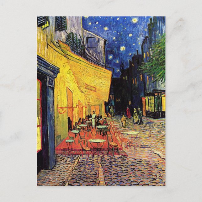 Cafe Terrace Place du Forum Van Gogh Fine Art Postcard (Front)