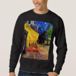 Cafe Terrace Place du Forum Van Gogh Fine Art Sweatshirt<br><div class="desc">The Cafe Terrace Place du Forum, Vincent van Gogh, Arles September 1888. The painting is currently at the Kröller-Müller Museum in Otterlo, Netherlands. Vincent Willem van Gogh (30 March 1853 – 29 July 1890) was a Dutch Post-Impressionist artist. Some of his paintings are now among the world's best known, most...</div>