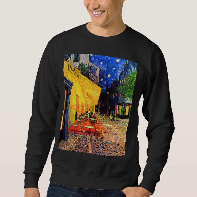 Cafe Terrace Place du Forum Van Gogh Fine Art Sweatshirt (Front)