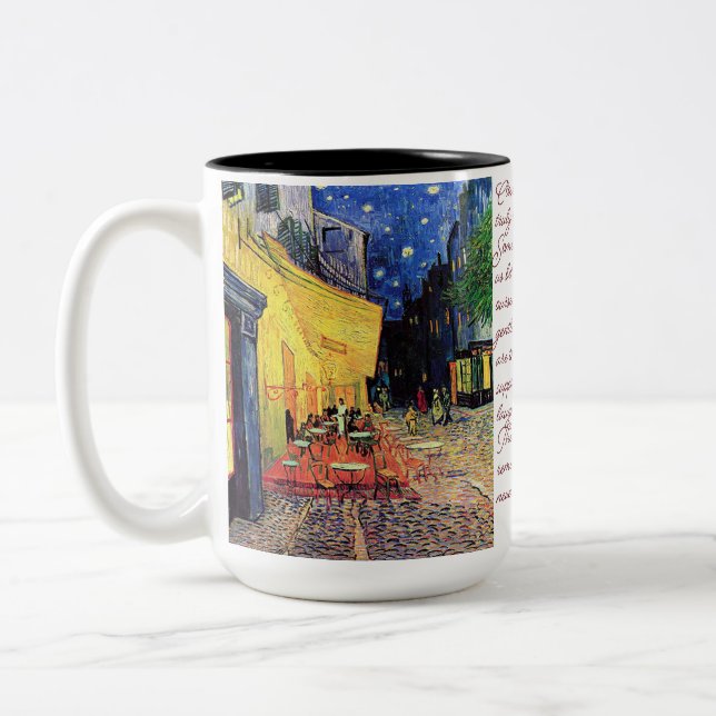Cafe Terrace Two-Tone Coffee Mug (Left)