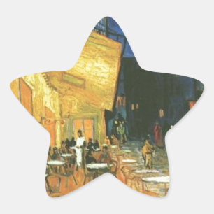 Cafe Terrace - Vincent van Gogh Star Sticker