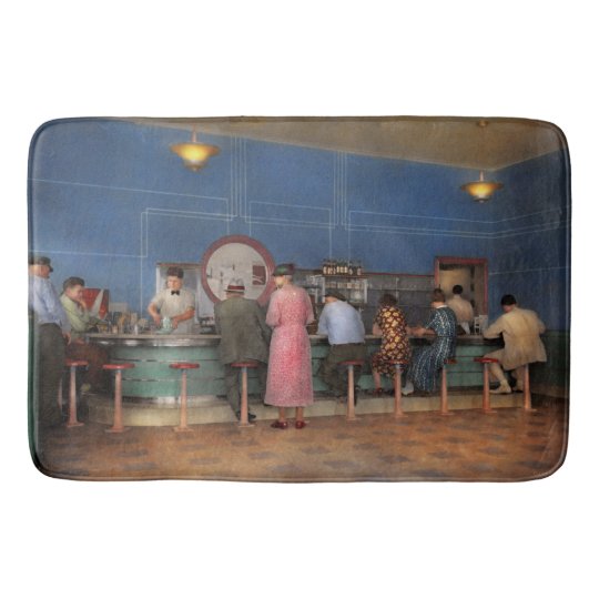 Cafe - The half way point 1938 Bath Mat