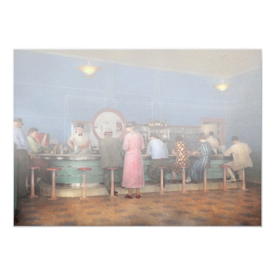 Cafe - The half way point 1938 Card