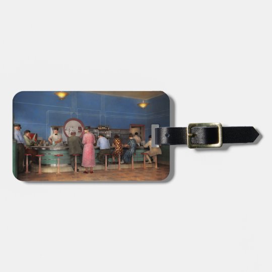 Cafe - The half way point 1938 Luggage Tag