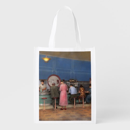 Cafe - The half way point 1938 Reusable Grocery Bag