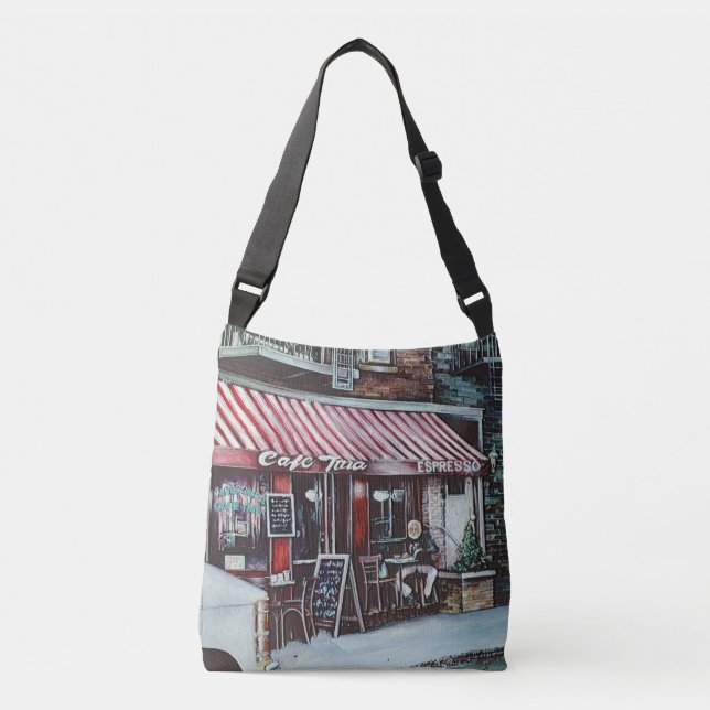 cafe Tina's Twilight, NYC Crossbody Bag (Front)