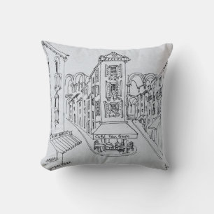 Cafe Van Gogh, Place Voltaire, Arles, France Cushion