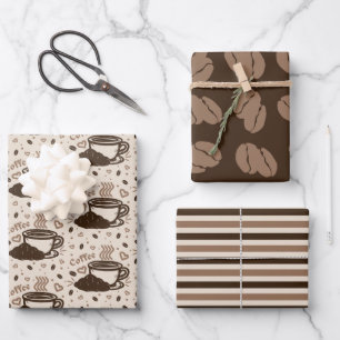 Café Vibe Trio 3 Wrapping Paper Sheet