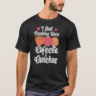 Cafecito Cafe Conchas Cute Spanish Pun Coffee 3 T-Shirt