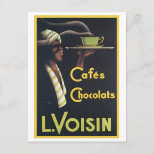Cafes Chocolats L. Voisin Vintage Ad Postcard