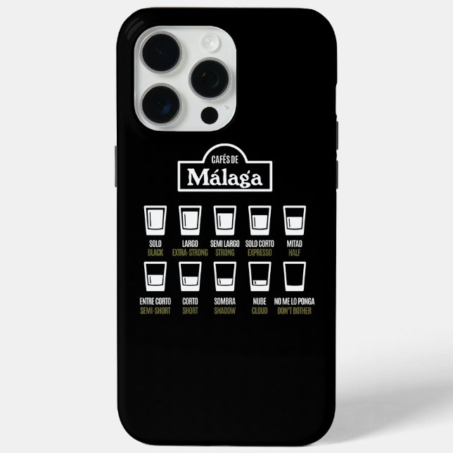 Cafes de Malaga Case-Mate iPhone Case (Back)