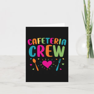 Cafeteria Crew Lunch Lady Back to School Novelty  Card