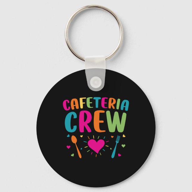 Cafeteria Crew Lunch Lady Back to School Novelty  Key Ring (Front)