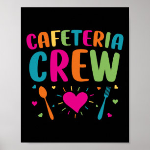 Cafeteria Crew Lunch Lady Back to School Novelty Poster