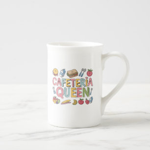Cafeteria Queen Bone China Mug