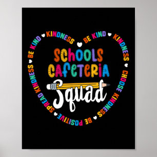 Cafeteria Squad Back To School Happy First Day Of  Poster