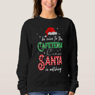 Cafeteria Squad Crew Christmas School Lunch Lady X Sweatshirt