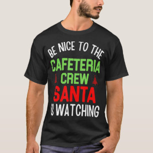 Cafeteria Squad Crew Christmas School Lunch Lady X T-Shirt