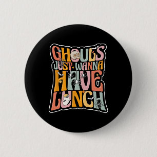 Cafeteria Worker Back To School Halloween Lunch La 6 Cm Round Badge