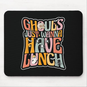 Cafeteria Worker Back To School Halloween Lunch La Mouse Pad