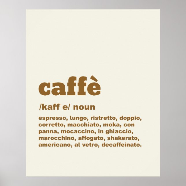Caffè Poster (Front)