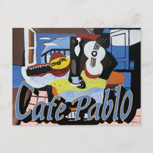 Caffee Pablo Sign Postcard