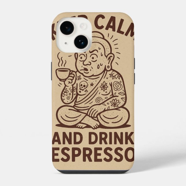 Caffeinated Call iPhone Case (Back)