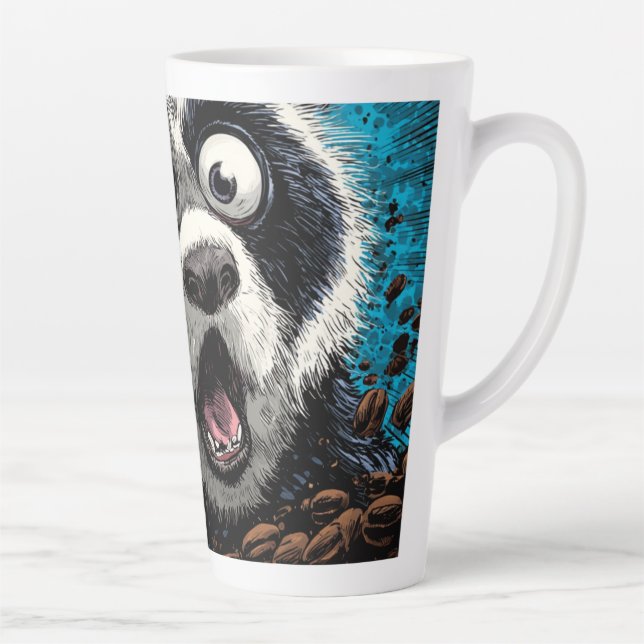 Caffeinated Panda Latte Mug (Right)