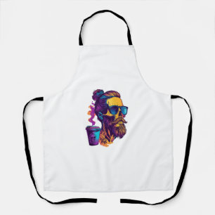 Caffeinated Skull – Funny Barista Skeleton Apron