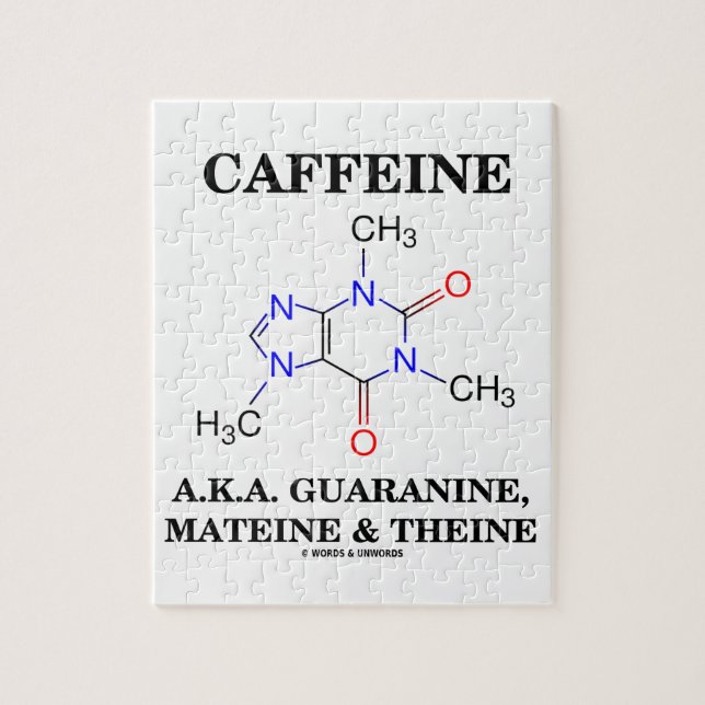 Caffeine A.K.A. Guaranine, Mateine and Theine Jigsaw Puzzle (Vertical)