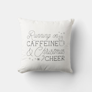 Caffeine And Christmas Cheer Cushion