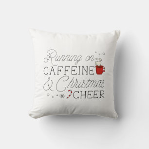 Caffeine And Christmas Cheer Cushion