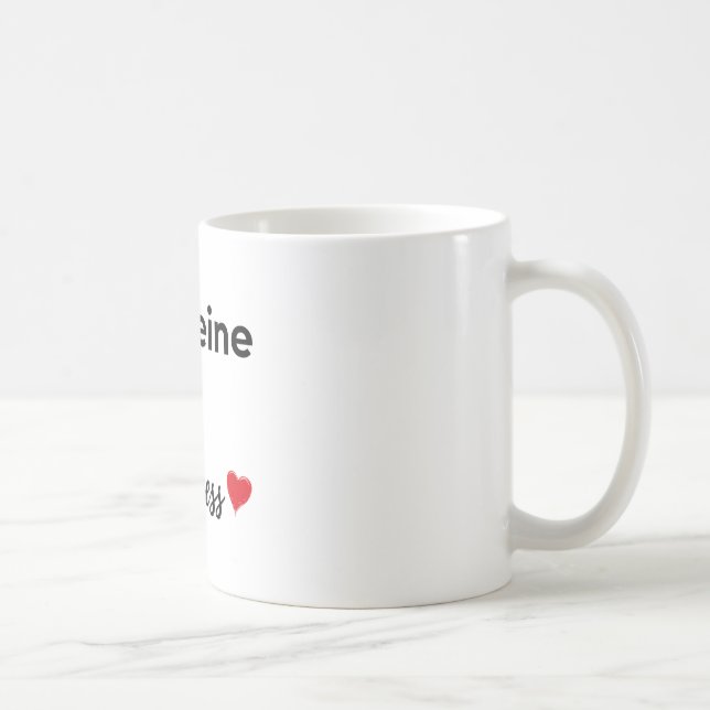Caffeine and kindness coffee lover mug (Right)