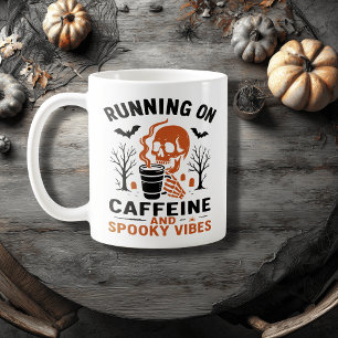 Caffeine and Spooky Vibes – Skeleton Coffee Lover  Mug