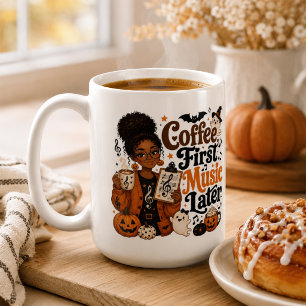 Caffeine Before Class Funny Music Teacher Mug