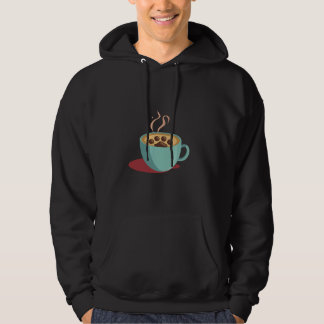 Caffeine & Canines: Coffee and Dog Lover Graphic Hoodie