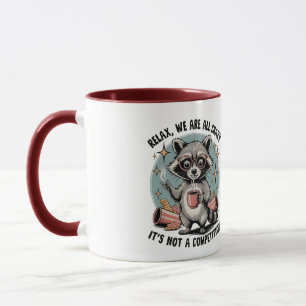 Caffeine Chaos Racoon Mug