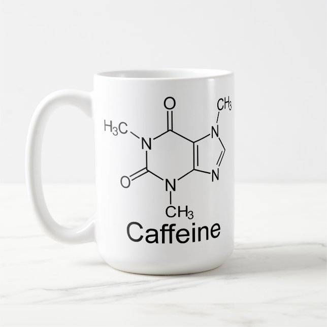 Caffeine Chemical Compound Mug (Left)