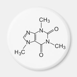caffeine chemical formula coffee chemistry element magnet