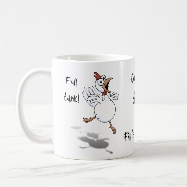 Caffeine Chick! Fill 'er up, please! Coffee Mug (Left)