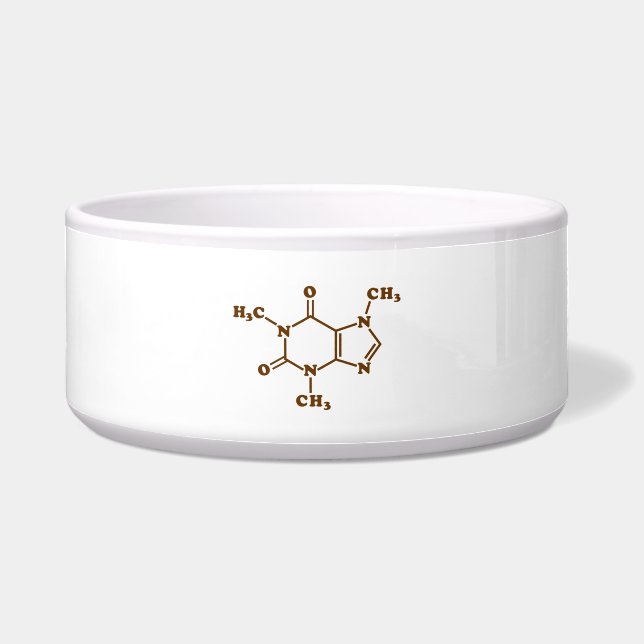 Caffeine Coffee Molecular Chemical Formula (Front)