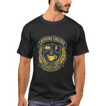 Caffeine College Vintage University Crest