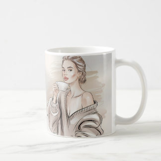 Caffeine & Confidence – Stylish Coffee Mug