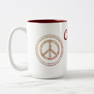 Caffeine Elegance: Stylish Sip Coffee Mug" Two-Tone Coffee Mug