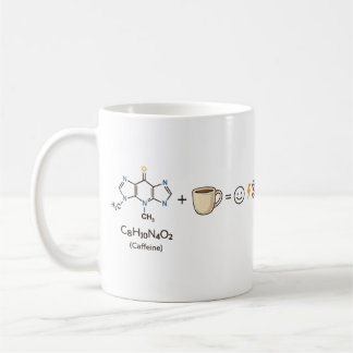 Caffeine Equation–Coffee Powers You Funny Science Coffee Mug