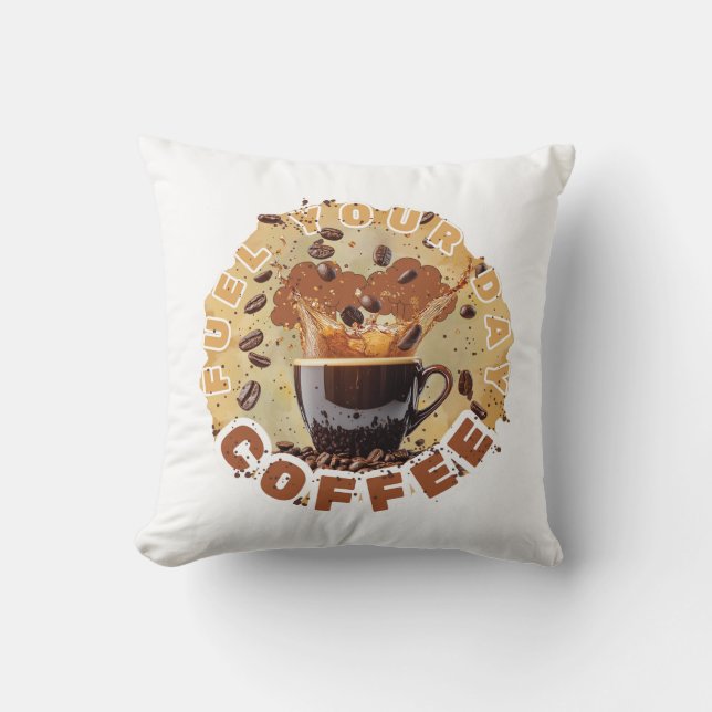 Caffeine First  Cushion (Front)