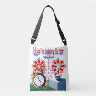 Caffeine First, Everything Else Later Tote Bag